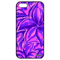 Чехол на смартфон // iPhone 5 5S SE (2016) // "Цветочный узор" Букет Дизайн, Utaupia, фиолетовый