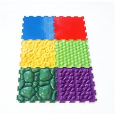 Детский развивающий массажный ортопедический коврик ортодон, набор №70 (6 модулей)