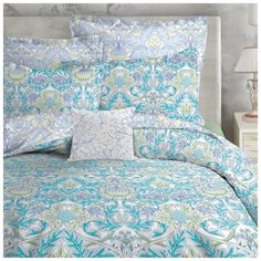 5049/0046-1 КПБ евро Premium MORRISA "Mary" air blue сатин н(2) 50*70, н(2) 70*70 Mona Liza