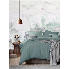 5203/53 КПБ 2 сп "Актуал" н(2)70*70 сатин гладкокр. полынь (арктический/мята) Mona Liza