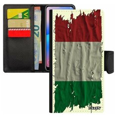 Чехол книжка на смартфон Galaxy S8, "Флаг Италии на ткани" Страна Государственный Utaupia