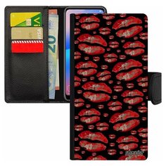 Чехол книжка на смартфон Samsung Galaxy S8, "Губы" Впечатление Гламур Utaupia