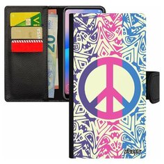 Чехол книжка на смартфон Galaxy S8, "Peace and Love" Символ Стрит-арт Utaupia