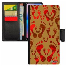 Чехол книжка на смартфон Galaxy S8, "След стопы" Младенец Рождение Utaupia