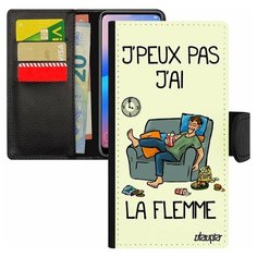 Чехол-книжка на смартфон Samsung Galaxy S8, "Не могу - мне лень!" Комикс Симуляция Utaupia