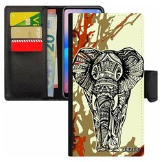 Чехол книжка на смартфон Samsung Galaxy S8, "Слон" Саванна Мудрый Utaupia