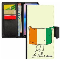 Чехол-книжка на смартфон Samsung Galaxy S8, "Флаг Кот-дИвуар с руками" Патриот Туризм Utaupia