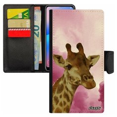 Чехол-книжка на смартфон Samsung Galaxy S8 французский дизайн Жираф Пятна Животное Utaupia