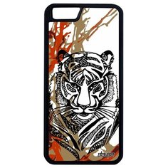 Красивый чехол на смартфон // Apple iPhone 6 Plus // "Тигр" Джунгли Охота, Utaupia, цветной
