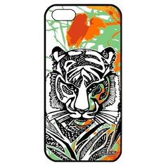 Ударопрочный чехол на смартфон // Apple iPhone 5 5S SE (2016) // "Тигр" Tiger Дизайн, Utaupia, цветной