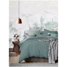 5202/53 КПБ 1,5 сп "Актуал" н(2)50*70 сатин гладкокр. полынь (арктический/мята) Mona Liza