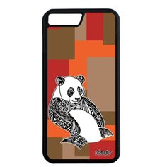 Красивый чехол на смартфон // Apple iPhone 7 Plus // "Панда" Panda Детеныш, Utaupia, цветной