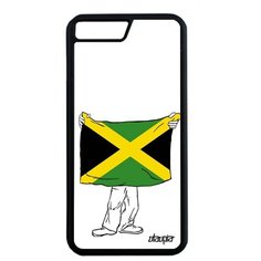 Ударопрочный чехол на смартфон // Apple iPhone 7 Plus // "Флаг Ямайки с руками" Стиль Дизайн, Utaupia, белый