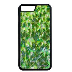 Защитный чехол на смартфон // iPhone 7 Plus // "Плиточный мотив" Ромб Квадрат, Utaupia, зеленый