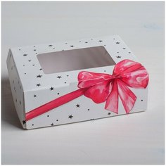 Коробка для печенья «Подарок», 10×8×3,5 (см) Дарите счастье