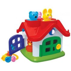 Домик логический "Теремок" (в сеточке) 19 см. Cavallino