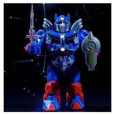 Робот- трансформер Junfa Deformation Robot, сииний, свет, звук