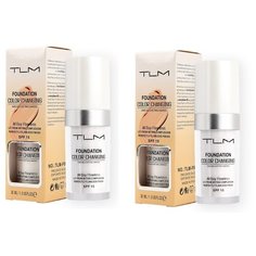 TLM Тональный флюид Foundation color Changing 2 штуки, 30 мл, оттенок: белый