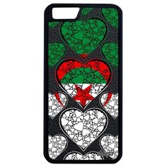 Противоударный чехол на смартфон // iPhone 6 Plus // "Флаг Алжира с сердцем" Страна Патриот, Utaupia, цветной