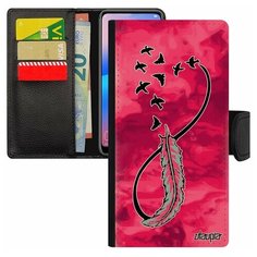 Чехол книжка на смартфон Galaxy S7 Edge, "Бесконечность" Love Перо Utaupia