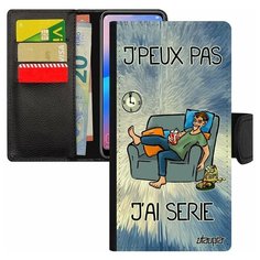 Чехол-книжка на смартфон Samsung Galaxy S7 Edge, "Не могу - у меня сериал!" Юмор Комикс Utaupia