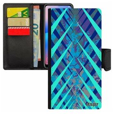 Чехол книжка на смартфон Samsung Galaxy S7 Edge, "Дизайн сталактит" Эффект Наледь Utaupia