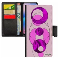 Чехол-книжка на смартфон Samsung Galaxy S7 Edge, "Круги" Сфера Геометрический Utaupia