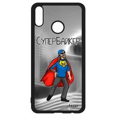 Чехол на смартфон Honor 8X, "Супербайкер" Юмор Комикс Utaupia