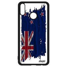 Чехол на смартфон Honor 8X, "Флаг Новой Зеландии на ткани" Страна Государственный Utaupia