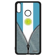 Чехол на смартфон Honor 8X, "Флаг Аргентины на молнии" Страна Государственный Utaupia