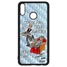 Чехол на смартфон Honor 8X, "Не могу - сижу с котом!" Карикатура Пародия Utaupia