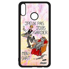 Чехол на смартфон Honor 8X, "Не могу - сижу с котом!" Юмор Пародия Utaupia