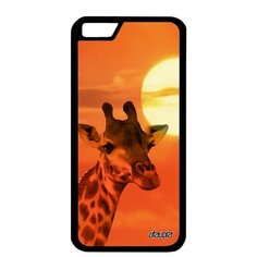 Противоударный чехол на смартфон // Apple iPhone 6S // "Жираф" Африка Саванна, Utaupia, оранжевый