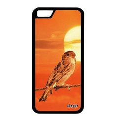 Защитный чехол на смартфон // Apple iPhone 6S // "Воробей" Маленький Воробьишка, Utaupia, оранжевый
