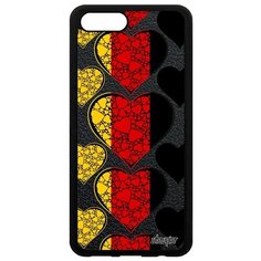 Чехол на смартфон Honor V10 / View 10, "Флаг Германии с сердцем" Страна Туризм Utaupia