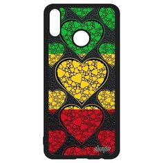 Чехол на смартфон Honor 8X, "Флаг Мали с сердцем" Туризм Любовь Utaupia