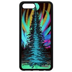 Чехол на смартфон Honor V10 / View 10, "Зимняя ель" Лес Сияние Utaupia