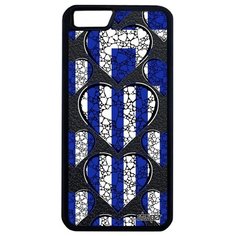 Простой чехол на смартфон // iPhone 6 Plus // "Флаг Греции с сердцем" Патриот Путешествие, Utaupia, цветной