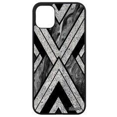 Защитный чехол на смартфон // iPhone 11 // "Икс- орнамент" Типи Гора, Utaupia, серый