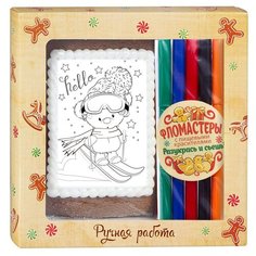 Пекарня Софи / Пряник / Набор для творчества / Открытка с фломастерами "Hello