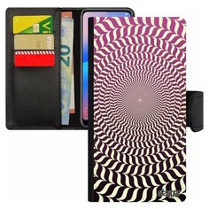 Чехол-книжка на смартфон Samsung Galaxy S7 Edge, "Иллюзия круга" Illusion Мираж Utaupia
