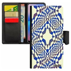 Чехол книжка на смартфон Samsung Galaxy S7 Edge, "Иллюзия звезда" Ромб Узор Utaupia