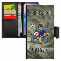 Чехол-книжка на смартфон Samsung Galaxy S7 Edge, "Не могу - у меня матч!" Карикатура Спорт Utaupia