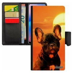 Чехол книжка на смартфон Samsung Galaxy S7 Edge, "Бульдог" Телохранитель Собака Utaupia