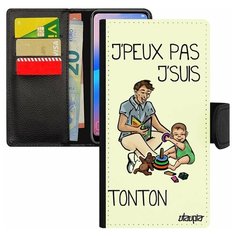 Чехол книжка на смартфон Galaxy S7 Edge, "Не могу - стал дядей!" Комикс Пародия Utaupia