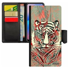 Чехол-книжка на смартфон Galaxy S7 Edge, "Тигр" Хищник Джунгли Utaupia