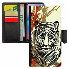 Чехол-книжка на смартфон Samsung Galaxy S7 Edge, "Тигр" Джунгли Сибирь Utaupia