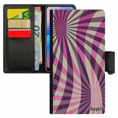 Чехол-книжка на смартфон Galaxy S7 Edge, "Спирали" Полосы Узор Utaupia