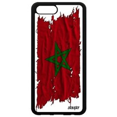 Чехол на смартфон Honor V10 / View 10, "Флаг Марокко на ткани" Патриот Utaupia