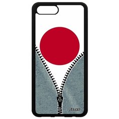 Чехол на смартфон Honor V10 / View 10, "Флаг Японии на молнии" Патриот Туризм Utaupia